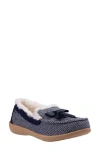 Revitalign Trillium Faux Fur Lined Slipper In Blue