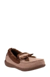 Revitalign Trillium Faux Fur Lined Slipper In Brown