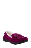 Revitalign Trillium Faux Fur Lined Slipper In Purple