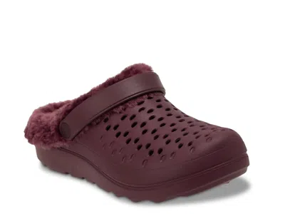 Revitalign Wide Width Fusion Vitality Clog In Burgundy