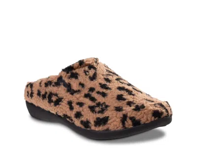 Revitalign Wide Width Siesta Teddy Slipper In Brown