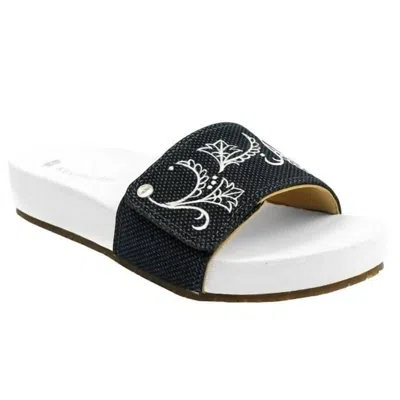Revitalign Women's Breezy Slide In Denim In Black