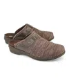 Revitalign Women's Monterey Heathered Clog In Brown In Brown