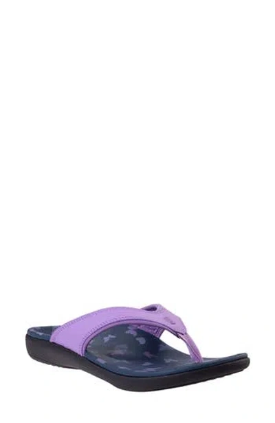 Revitalign Yumi Critters Flip Flop In Purple