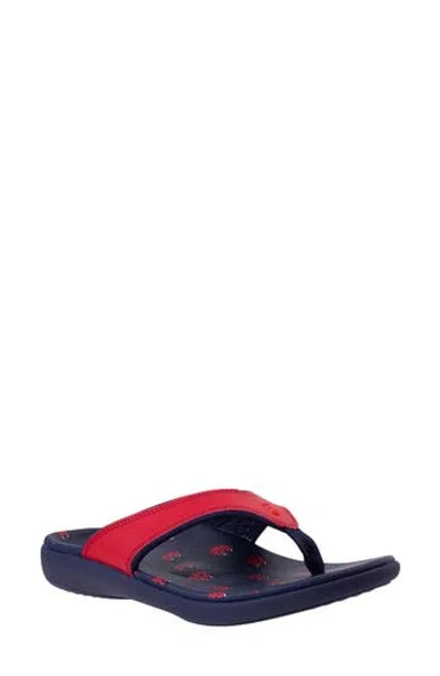 Revitalign Yumi Critters Flip Flop In Red
