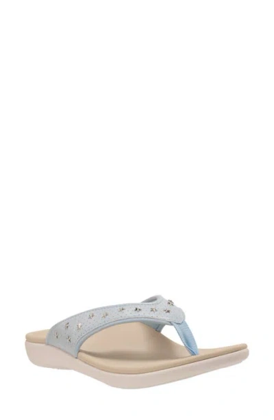 Revitalign Yumi Star Flip Flop In Blue