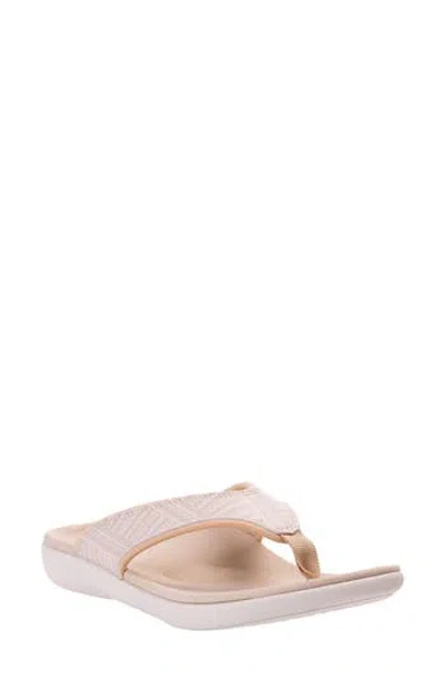 Revitalign Yumi Summer Stripe Flip Flop In Neutral
