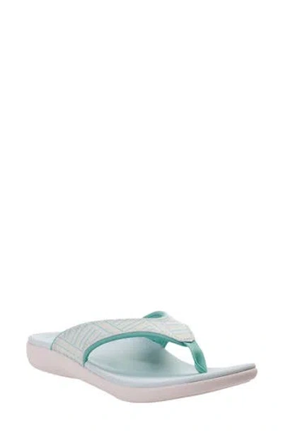 Revitalign Yumi Summer Stripe Flip Flop In Animal Print