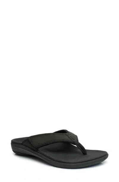 Revitalign Yumi Water Resistant Flip Flop In Black