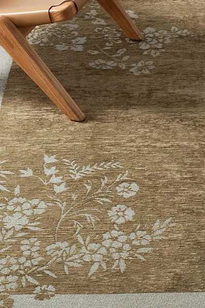 Revival Deco Slim Washable Rug In Verdi At Urban Outfitters In Brown