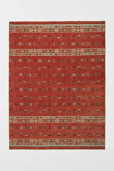 Revival Forest Slim Washable Rug In Cerise At Urban Outfitters In Red
