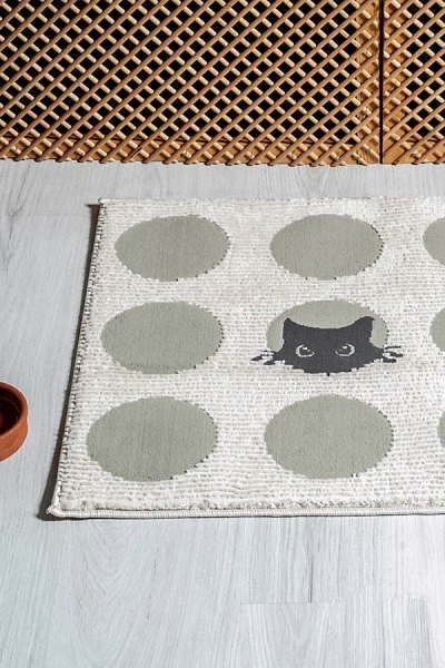 Revival Mavros Washable Rug In Grey At Urban Outfitters