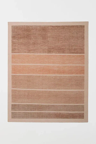 Revival Mori Washable Wool Rug In Guava At Urban Outfitters In Brown