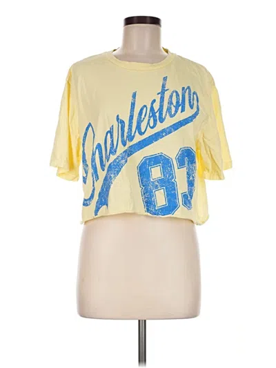 Pre-owned Revival Short Sleeve T-shirt In Yellow