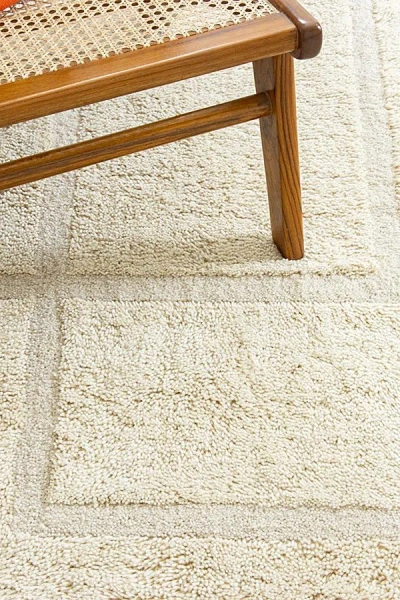 Revival Sybil Washable Wool Rug In Cream At Urban Outfitters In Neutral