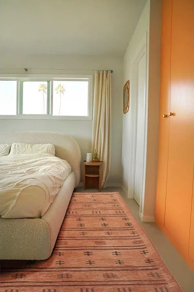 Revival Tac Slim Washable Rug In Orange At Urban Outfitters In Brown