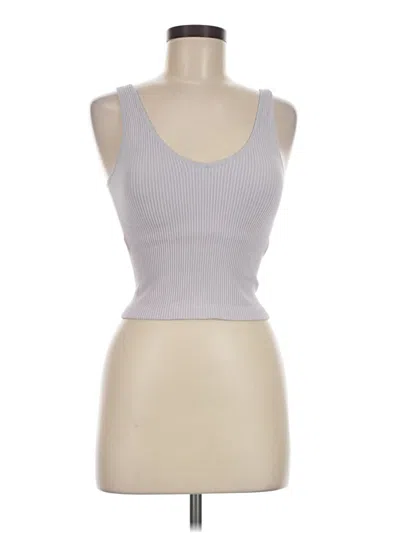 Pre-owned Revival Tank Top Gray Strapless Neckline Tops