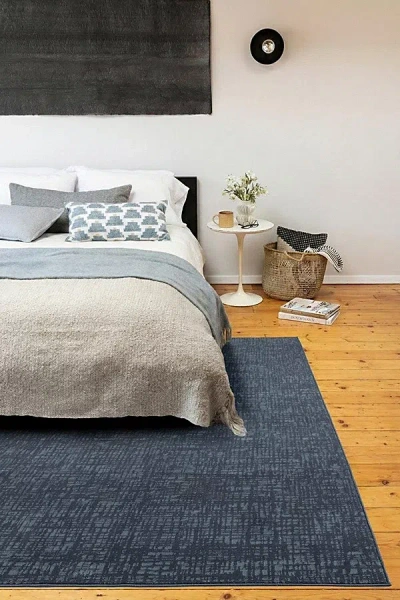 Revival Wave Washable Rug In Blue At Urban Outfitters