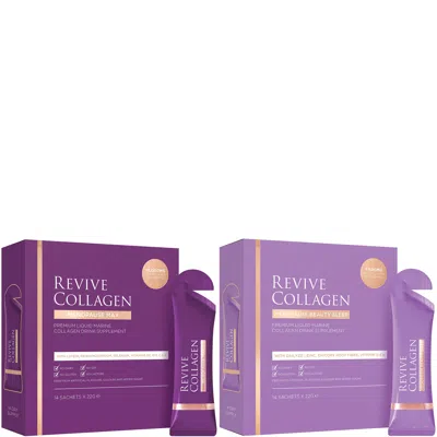 Revive Collagen Menopause Max Day & Night Bundle (2 X 14 Sachets) In Transparent