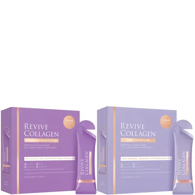 Revive Collagen Peri Menopause Day & Night Bundle (2 X 14 Sachets) In Purple