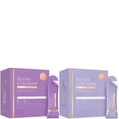 Revive Collagen Peri Menopause Day & Night Bundle (2 X 28 Sachets) In Purple