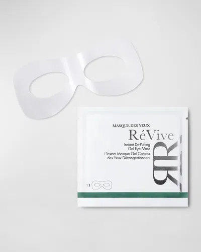 Revive Masque Des Yeaux Instant De-puffing Gel Eye Mask, 1 Pack In White