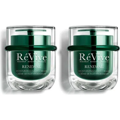 Revive Révive® Renewal Moisturizing Night Cream Duo $420 Value In Transparent