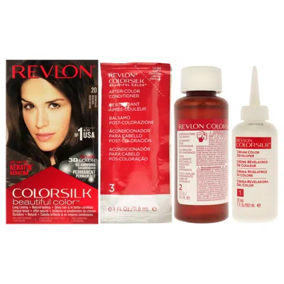 Revlon Colorsilk Beautiful Color - 20 Brown Black 2n By  For Unisex - 1 Application Hair Color In Multi