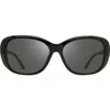 Revo Sammy Re 1102 01 Go Butterfly Polarized Sunglasses In Black