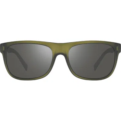 Revo Annika 56mm Polarized Square Sunglasses In Green
