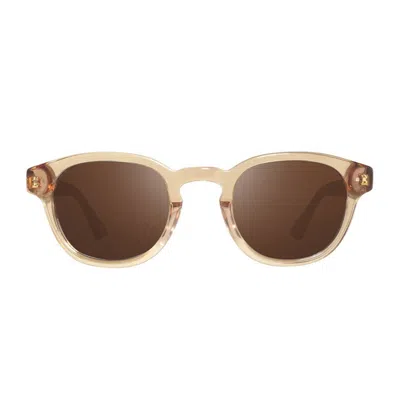 Revo Beige Re1255 Sterling Acetate Phantos Sunglasses In Brown