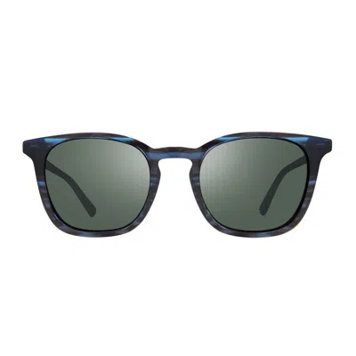 Revo Blue Watson Re1129 Acetate Square Sunglasses In Multi