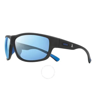Revo Caper Blue Water Polarized Wrap Men's Sunglasses Re 1092 01 Bl 66