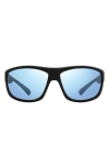 Revo Caper Polarized Rectangular Sunglasses In Matte Black