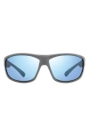 Revo Caper Polarized Rectangular Sunglasses In Matte Light Grey