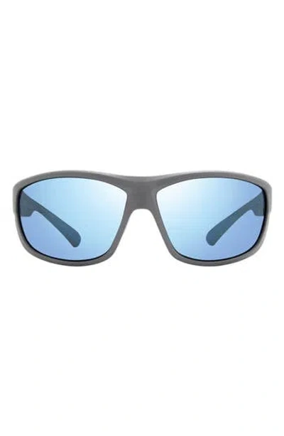 Revo Caper Polarized Rectangular Sunglasses In Brown