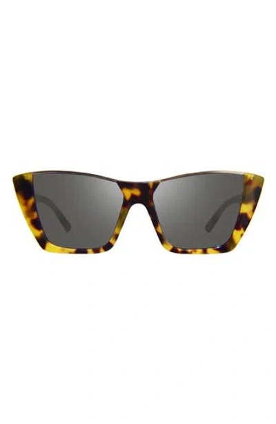 Revo Chelsea 56mm Polarized Cat Eye Sunglasses In Black