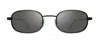Revo Cobra Re 1181 01 Sg50 Rectangle Polarized Sunglasses In Grey