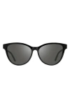 Revo Daphne 56mm Oval Polarized Sunglasses In Black