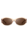 Revo Grace Petite 57mm Polarized Oval Sunglasses In Brown