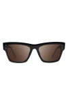Revo Indigo Polarized Square Sunglasses In Black