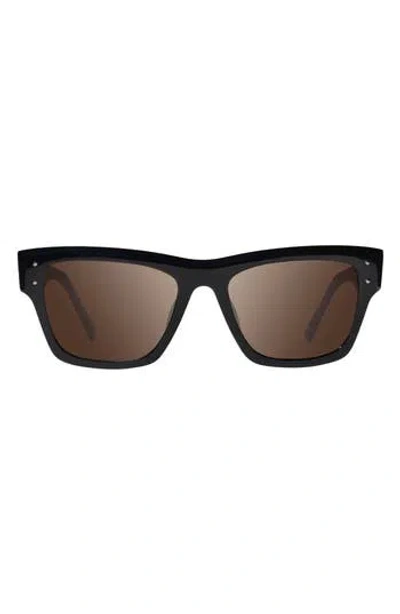 Revo Indigo Polarized Square Sunglasses In Brown