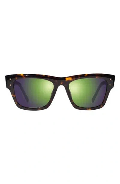 Revo Indigo Polarized Square Sunglasses In Green