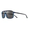 Revo Watson Re 1129 05 Sg50 Square Polarized Sunglasses In Blue