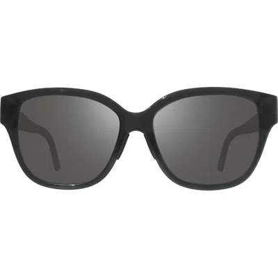 Revo Perry 55mm Polarized Cat Eye Sunglasses In Black