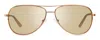 Revo Re 1014 14 Ch Relay S Aviator Polarized Sunglasses In Gold