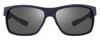 Revo Re 1097 05 Gy Espen Bs Rectangle Polarized Sunglasses In Blue