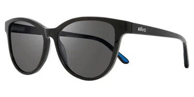 Revo Re 1101 Daphne Polarized 01gy Women's Sunglasses Black Size 56