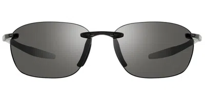 Revo Re 1140 Descend Fold Folding Polarized 01gy Men's Sunglasses Black Size 63