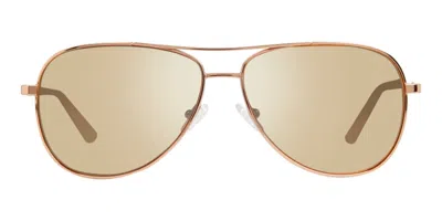 Revo Re 1156 Relay Petite Polarized 14ch Women's Sunglasses Gold Size 55